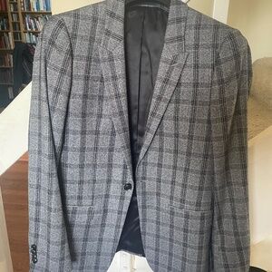 Topman Slim Fit Suit Grey Check 38R 30x30